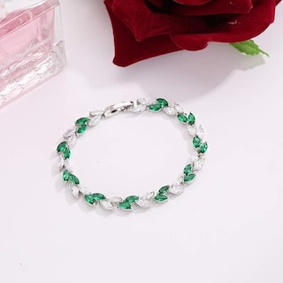 Foto 3 | Xtellar Rose Y Oro Transparente Plateó Las Pulseras Mujer Coloreadas Brazalete Del Tenis De Zirconia