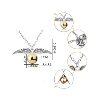 Foto 2 | Set De Dorada Giratiempo, Snitch Pulsera Collar Y Accesorios Belug Plata Dorado