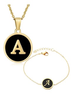 Foto 2 | Collar Y Pulsera Dije A Negro + Gratis Termo Güish De Regalo