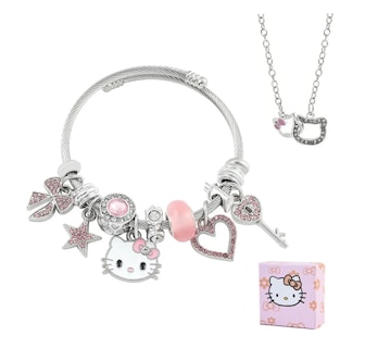 Foto 1 | 2pcs Kitty Pulsera Set Hello Kitty Ajustable Joyeria Mujer