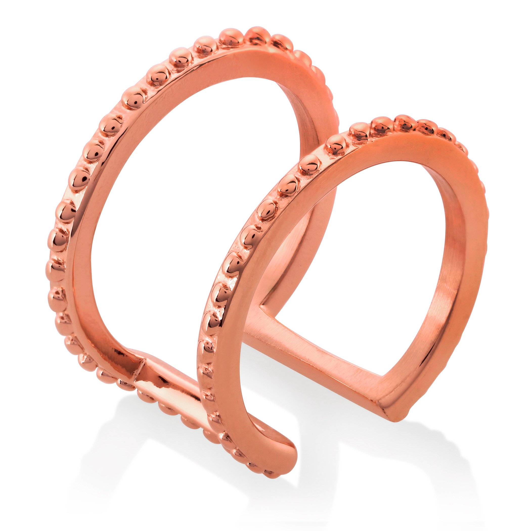 Foto 3 pulgar | Anillo West Coast Jewelry Elya, Brazalete Chapado En Oro Rosa - Venta Internacional.