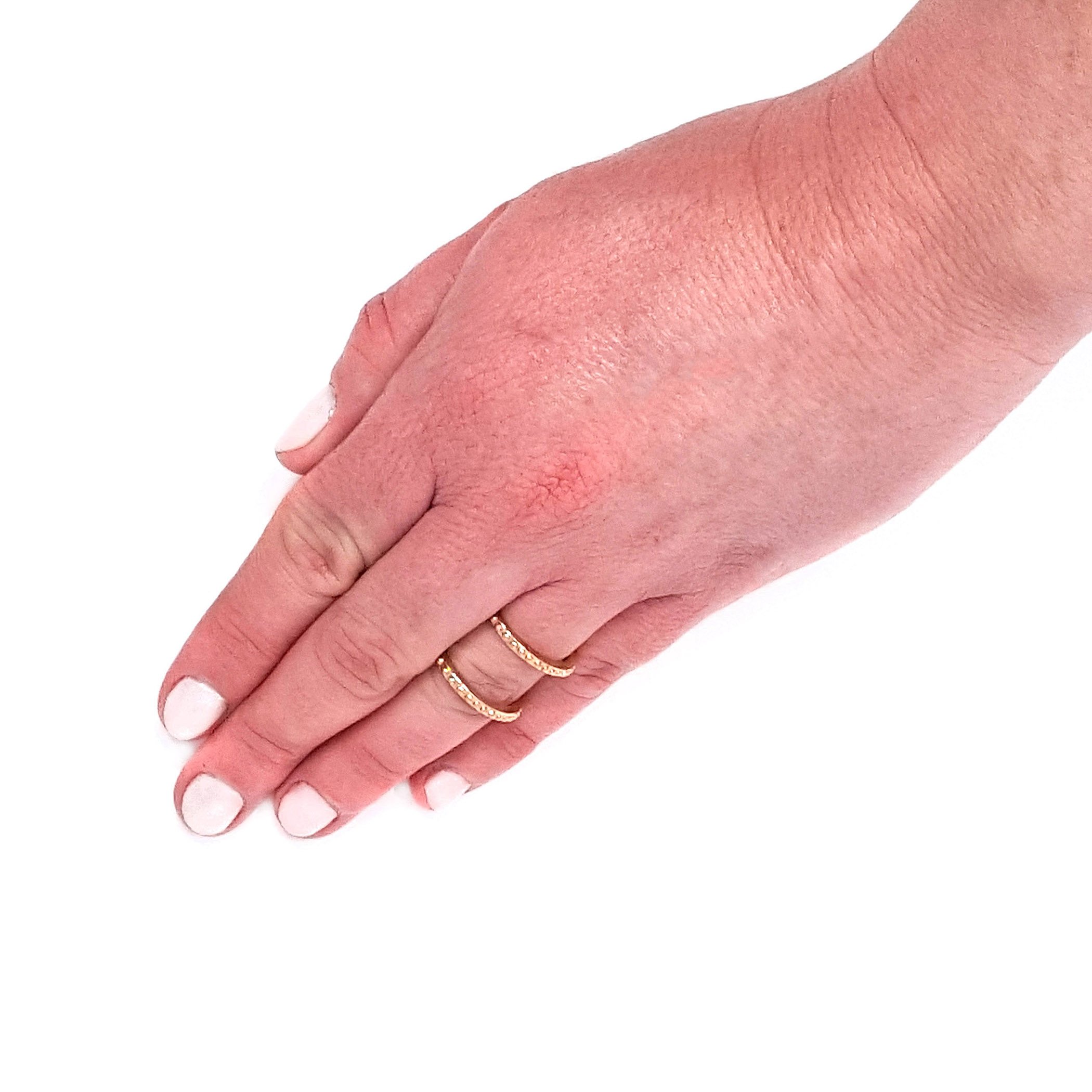 Foto 4 pulgar | Anillo West Coast Jewelry Elya, Brazalete Chapado En Oro Rosa - Venta Internacional.