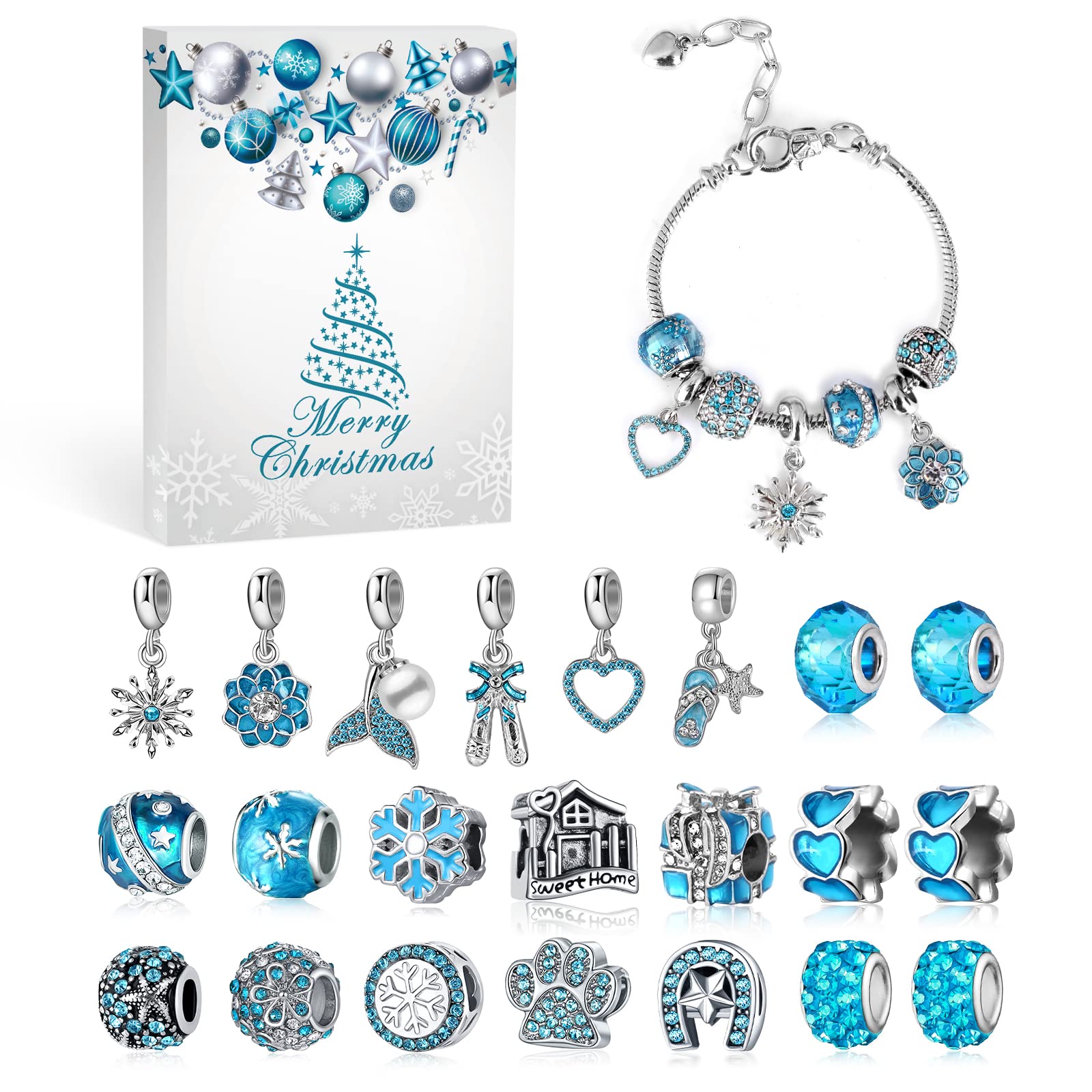 Calendario De Adviento Para Joyas Jartoria Lake Blue 2024 Con 24 Regalos - Venta Internacional.