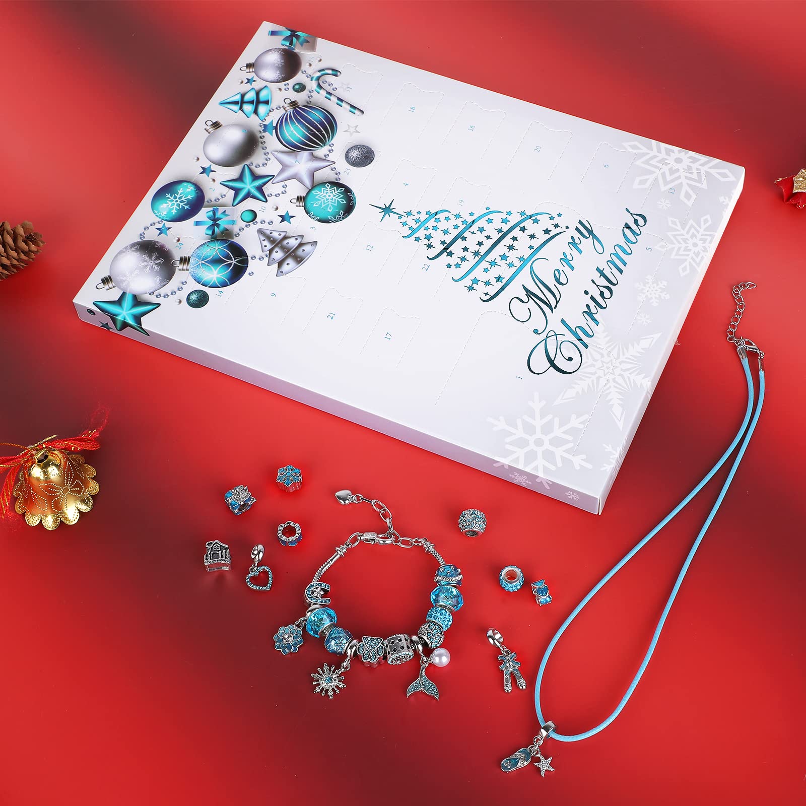 Foto 3 pulgar | Calendario De Adviento Para Joyas Jartoria Lake Blue 2024 Con 24 Regalos - Venta Internacional.