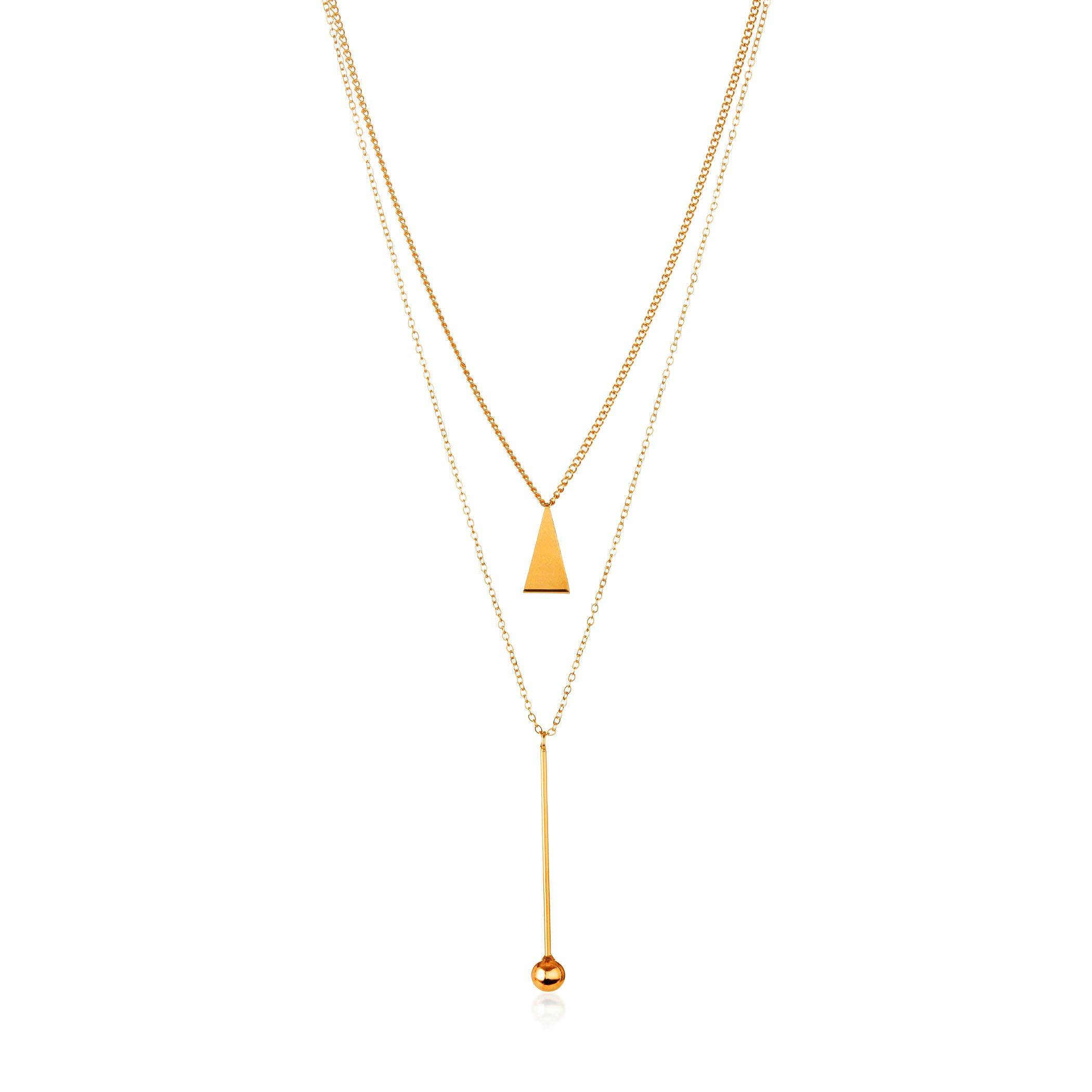 Foto 4 pulgar | Conjunto De Joyas West Coast Elya, Collar Con Forma De Bola Con Barra En Forma De Bola En Tono Dorado - Venta Intern