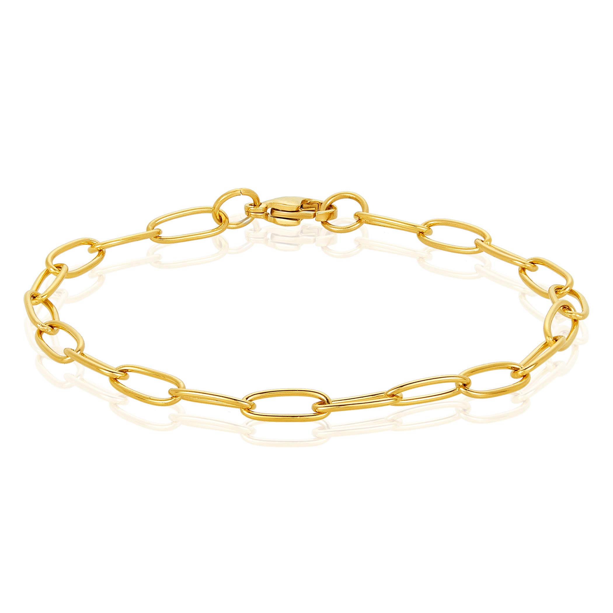 Foto 4 pulgar | Conjunto De Joyas West Coast Paperclip, Collar Y Pulsera - Venta Internacional.