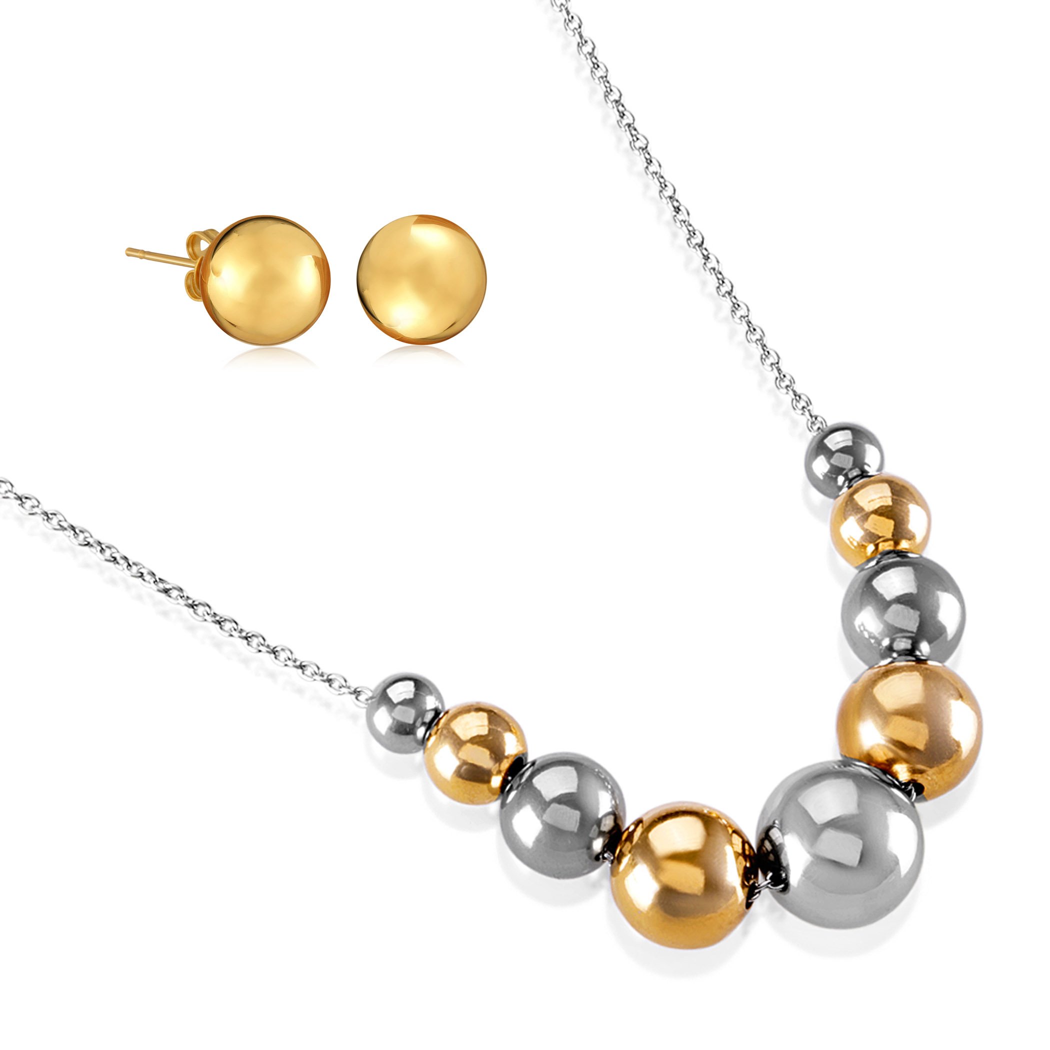 Foto 2 | Conjunto De Joyas West Coast Elya De Dos Tonos - Venta Internacional.