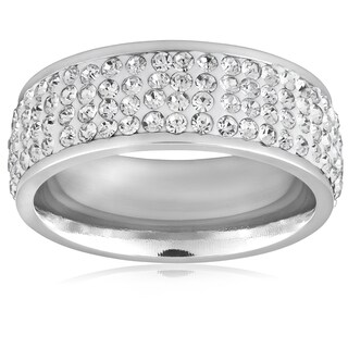 Foto 2 | Anillo West Coast Jewelry Elya De Acero Inoxidable Con Cristales Para Mujer - Venta Internacional.