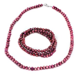 Foto 1 | Conjunto De Joyas West Coast Jewelry Pink Freshwater Pearl Para Mujer - Venta Internacional.