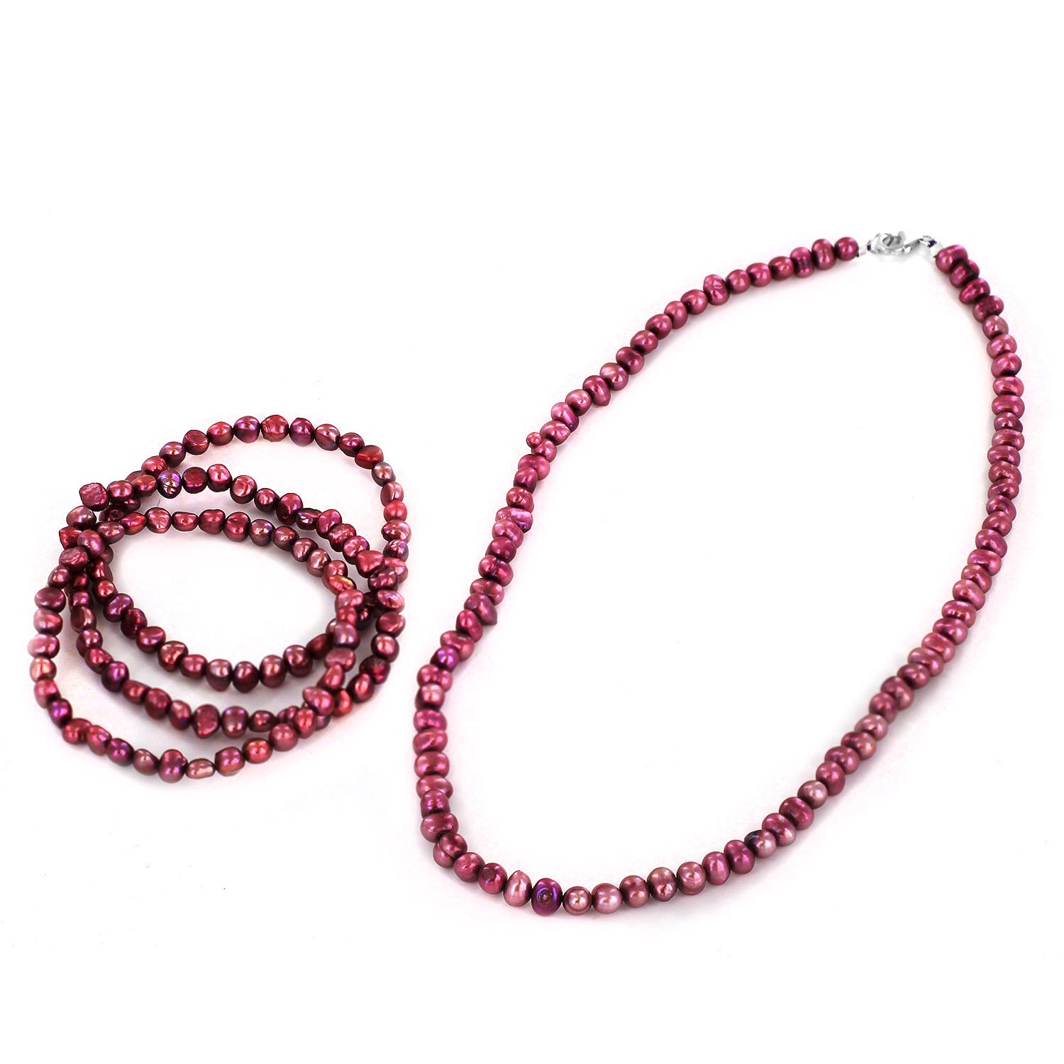 Foto 2 | Conjunto De Joyas West Coast Jewelry Pink Freshwater Pearl Para Mujer - Venta Internacional.