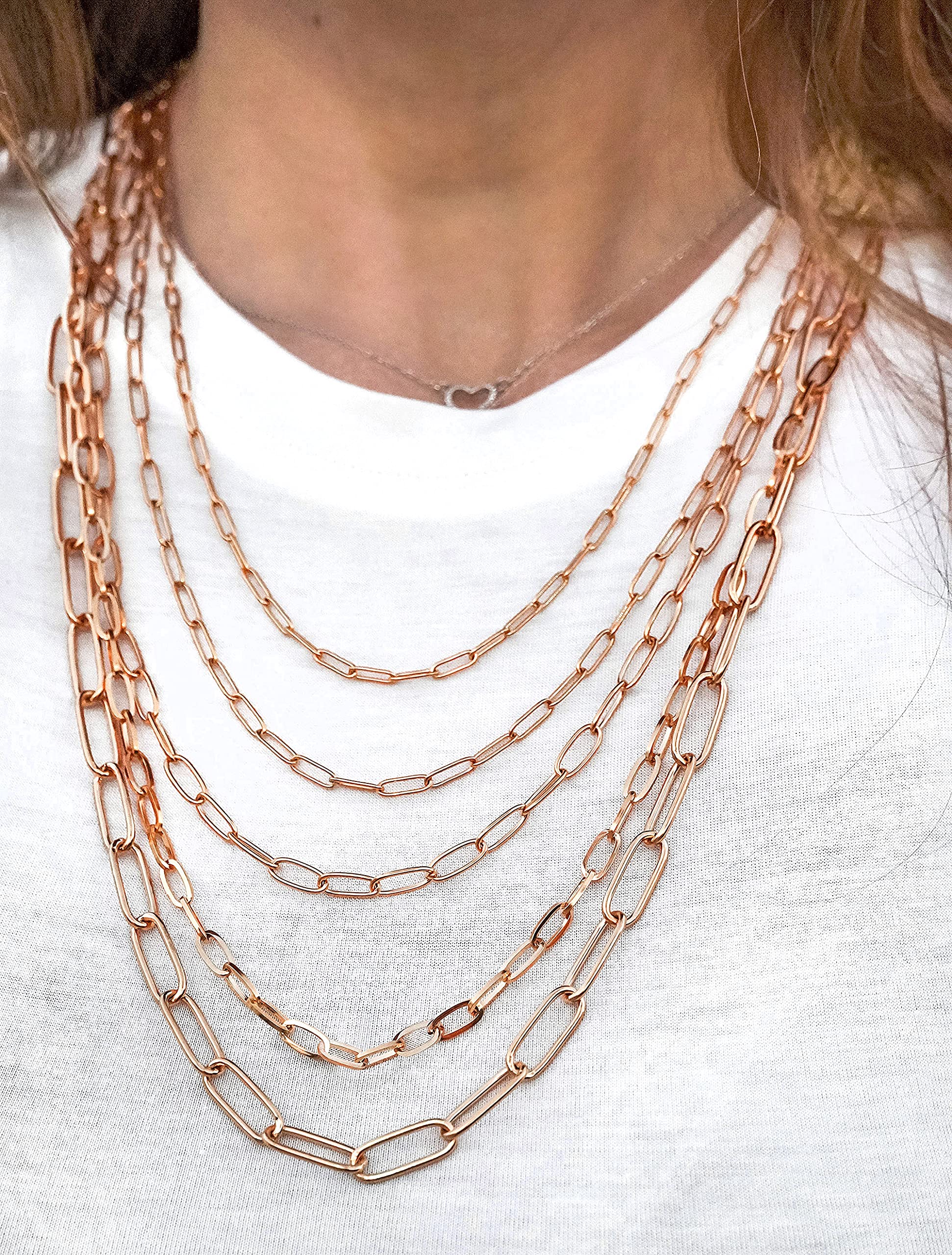Foto 7 pulgar | Conjunto De Joyas West Coast Paperclip, Collar Y Pulsera - Venta Internacional.