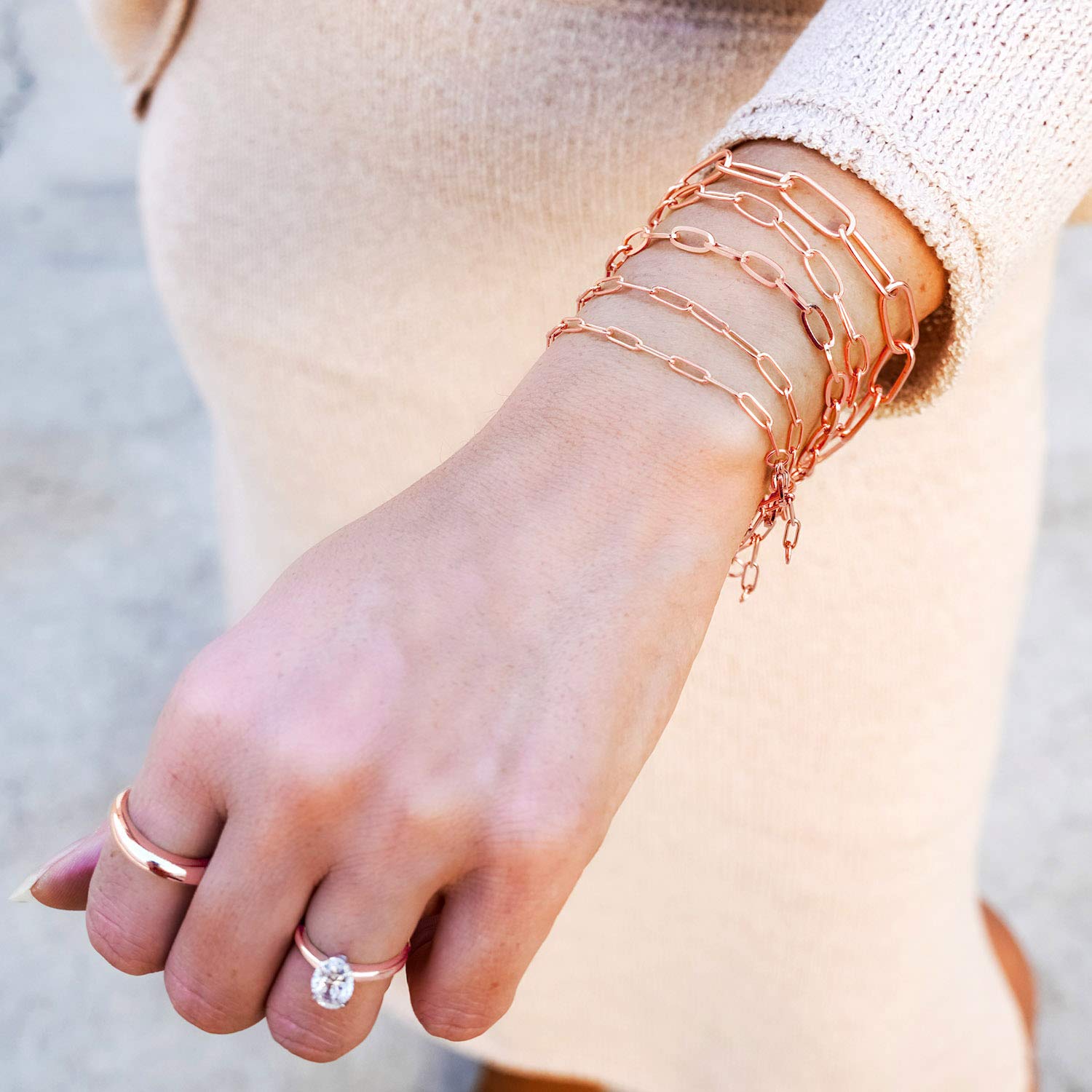 Foto 8 pulgar | Conjunto De Joyas West Coast Paperclip, Collar Y Pulsera - Venta Internacional.