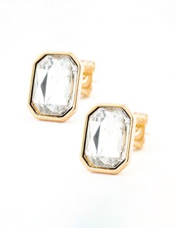Foto 3 | Juego De Aretes Y Collar Rectangular The Golden Store Chapa De Oro 18k