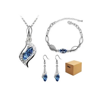 Foto 1 | Collar Pulsera Y Aretes Platesdos Lab.g Azul