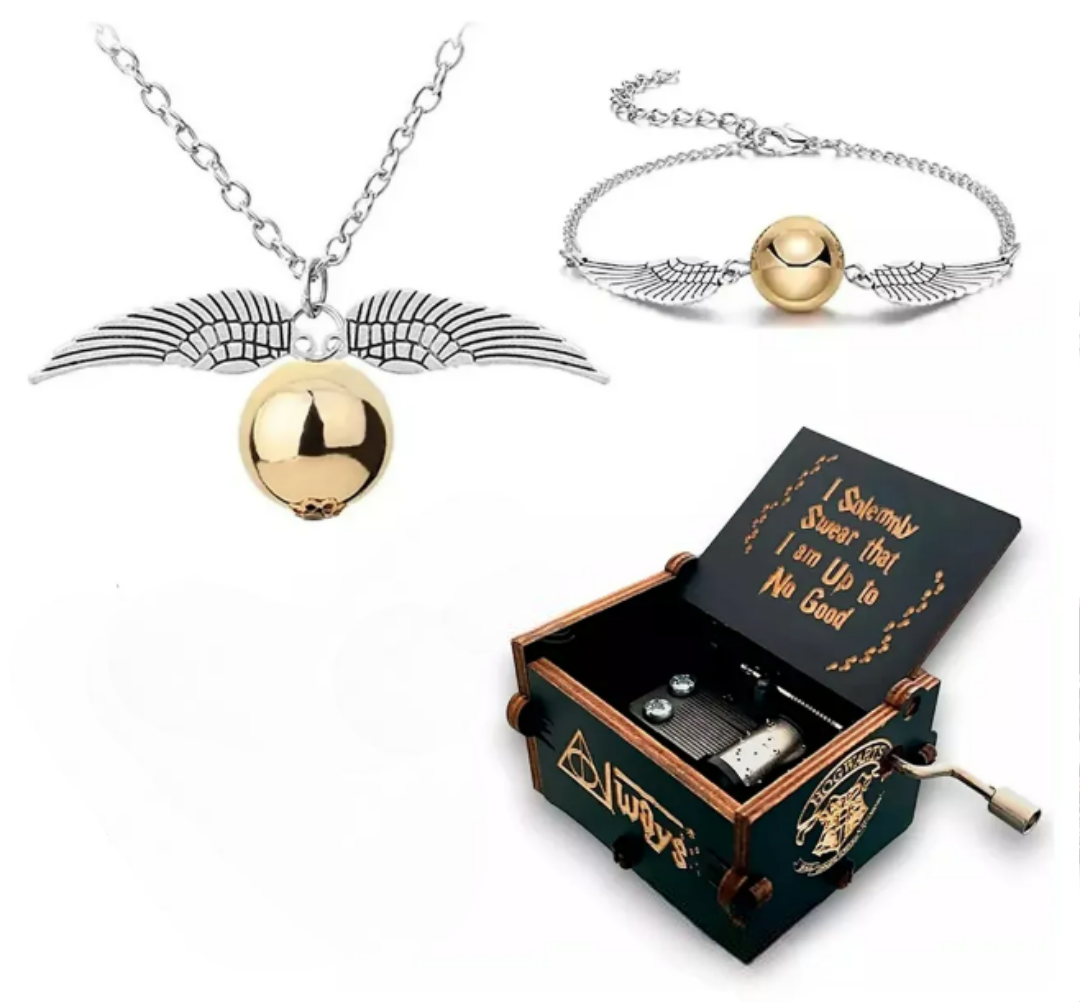 Foto 1 | Colección Xtellar De Joyería Y Caja Musical De Harry Potter - Encantador Set De 3 Piezas