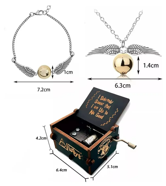 Foto 2 | Colección Xtellar De Joyería Y Caja Musical De Harry Potter - Encantador Set De 3 Piezas