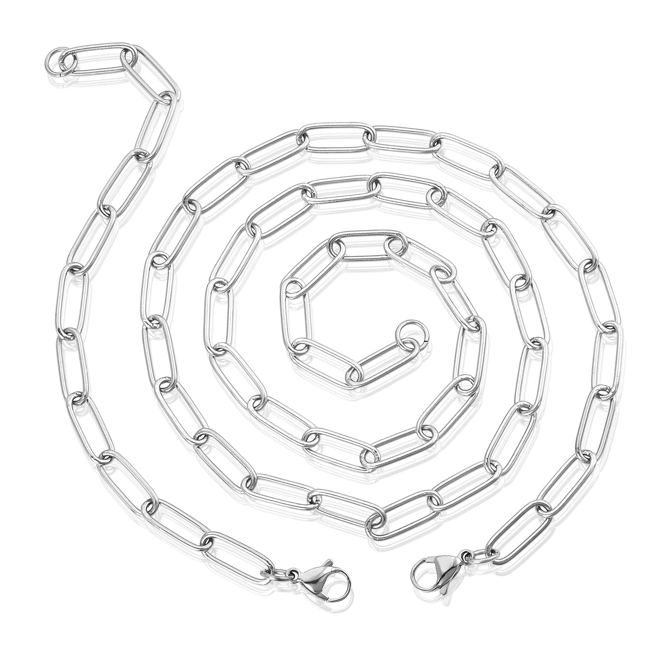 Foto 2 pulgar | Conjunto De Joyas West Coast Paperclip, Collar Y Pulsera - Venta Internacional.