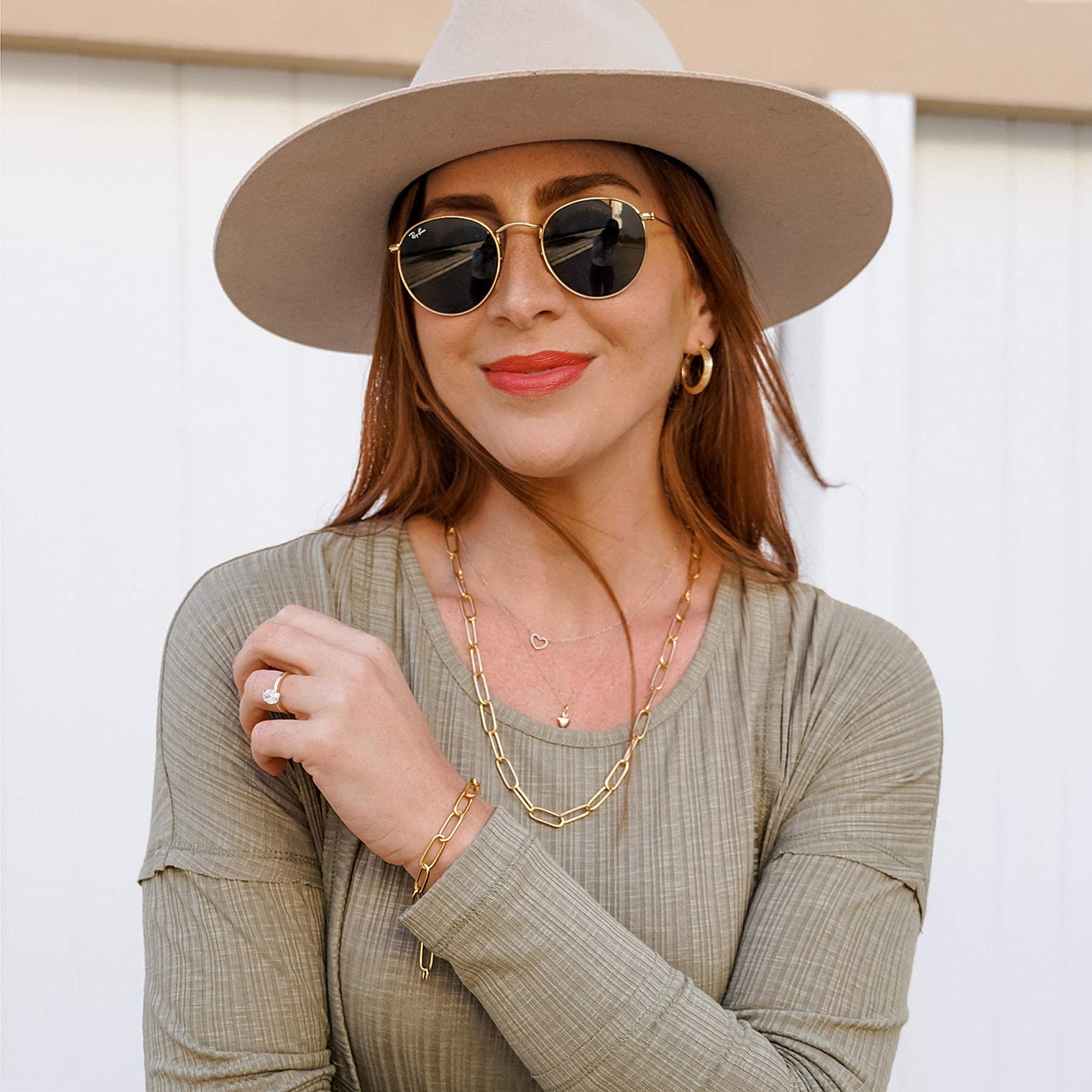 Foto 5 pulgar | Conjunto De Joyas West Coast Paperclip, Collar Y Pulsera - Venta Internacional.