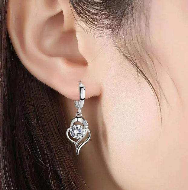 Foto 4 pulgar | Set De Joyería Xtellar En Plata 925 Elegante Collar Y Aretes Con Cristal - Perfecto Regalo Para Mujer