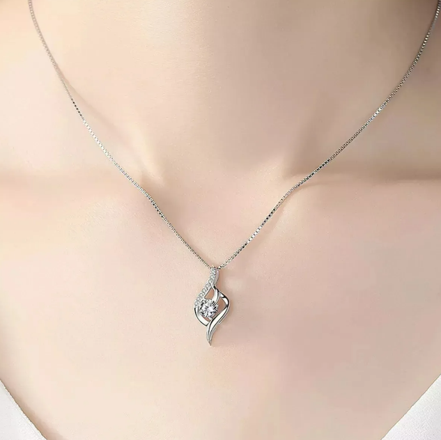 Foto 5 pulgar | Set De Joyería Xtellar En Plata 925 Elegante Collar Y Aretes Con Cristal - Perfecto Regalo Para Mujer