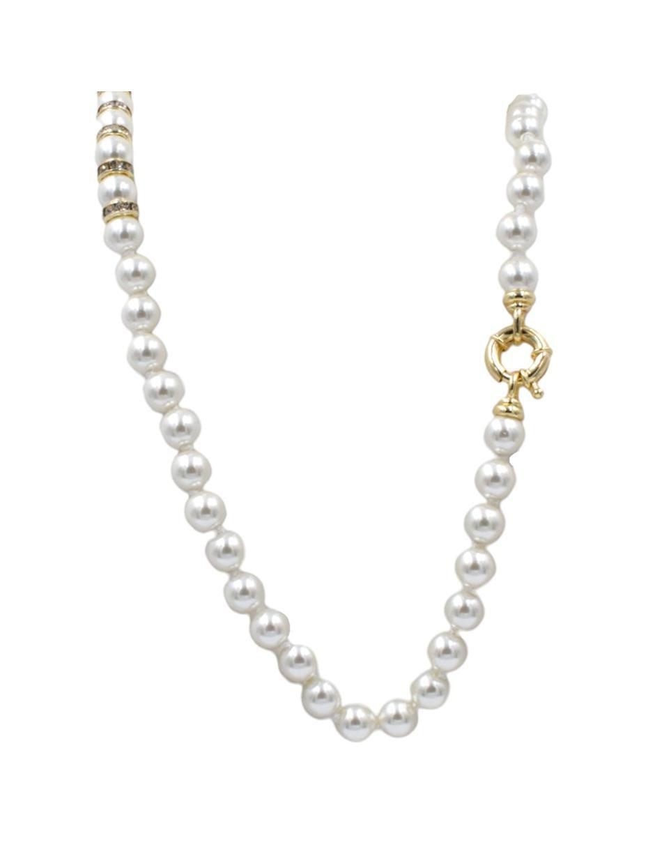 Foto 4 pulgar | Juego Collar Con Cristal Y Aretes Perla De Mallorca Arette