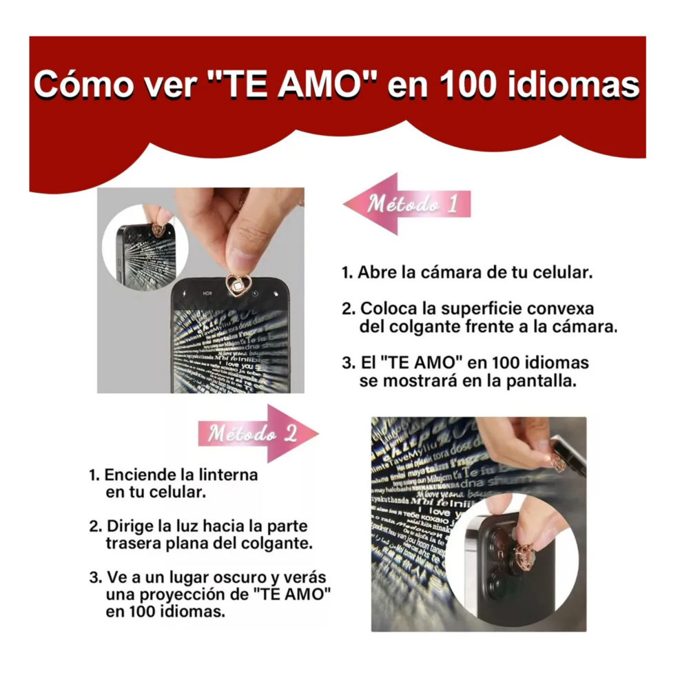 Foto 5 | Rosa De Oso Rojo  Para Mujer Con Collar Para Dama Belug