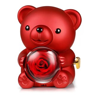 Foto 1 | Rosa De Oso Rojo Para Mujer Con Collar Para Dama Lab.g