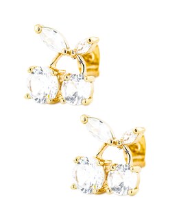 Foto 3 | Arete Y Collar De Forma De Cereza The Golden Store Chapa De Oro 18k
