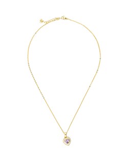 Foto 2 | Juego De Arete Y Collar De Corazón Brillante The Golden Store Chapa De Oro 18k