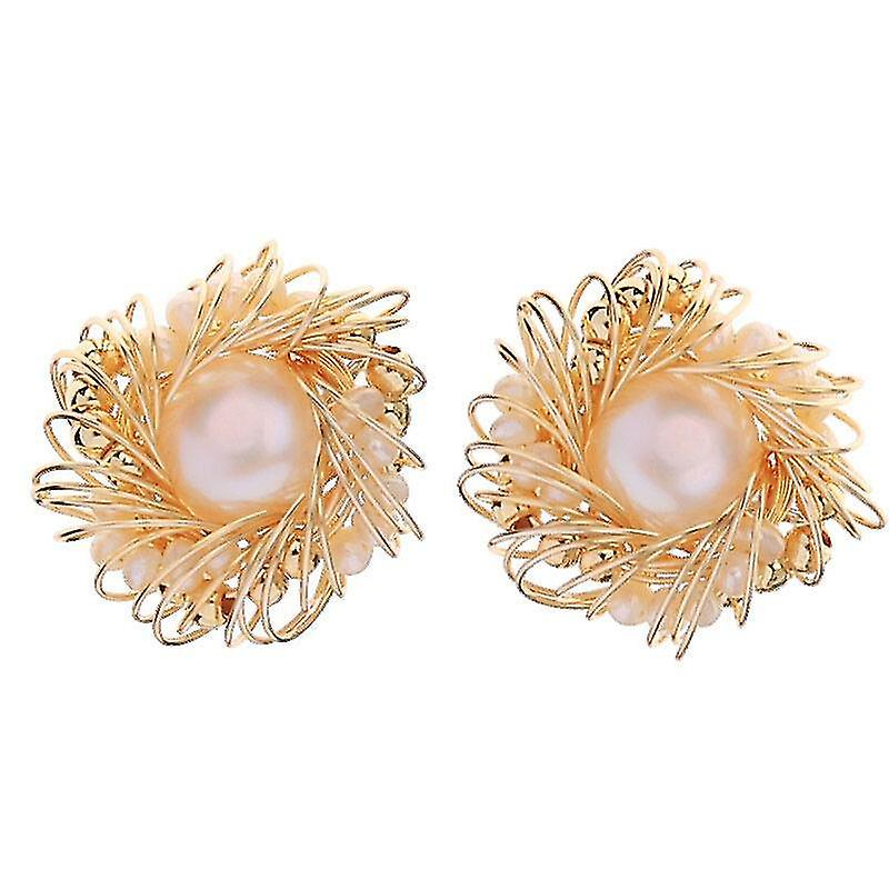 Foto 2 pulgar | Pendientes De Perlas De Agua Dulce Para Mujer  Joyería Hecha A Mano - Venta Internacional.