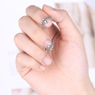 Foto 2 | Pendientes Huoguo Joyería Moderna De Cobre Para Mujer (2 Unidades) - Venta Internacional.