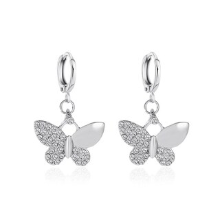 Foto 1 | Pendientes Huoguo De Metal Chapado En Oro Con Diamante Completo Para Mujer - Venta Internacional.