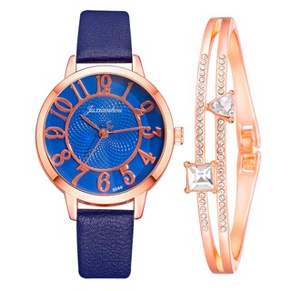 Foto 1 | Reloj Huoguo Elegante Y Minimalista Piel De Cuarzo Para Mujer - Venta Internacional.