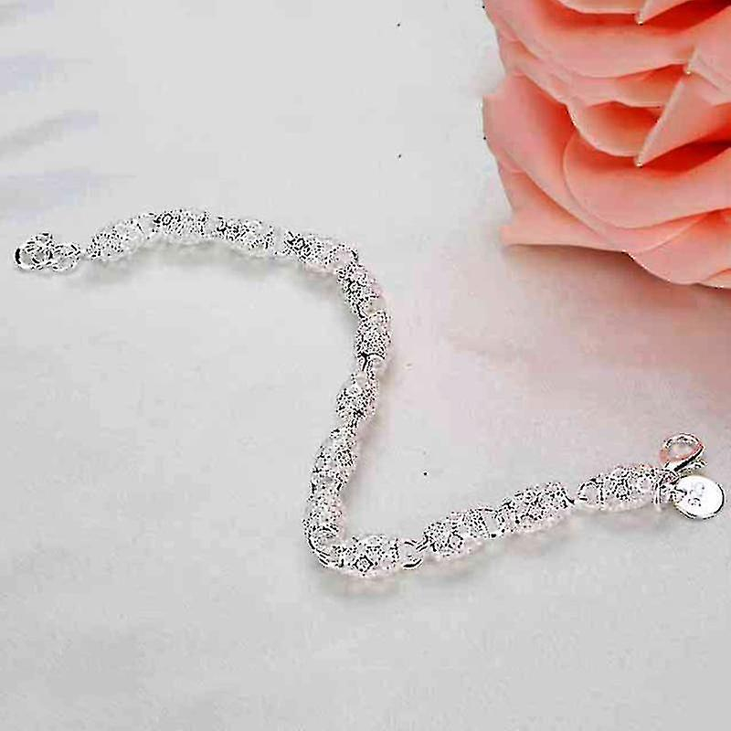 Foto 3 pulgar | Pulsera De Plata De Ley 925  Creativa Y Moderna  Para Parejas De Novios - Venta Internacional.