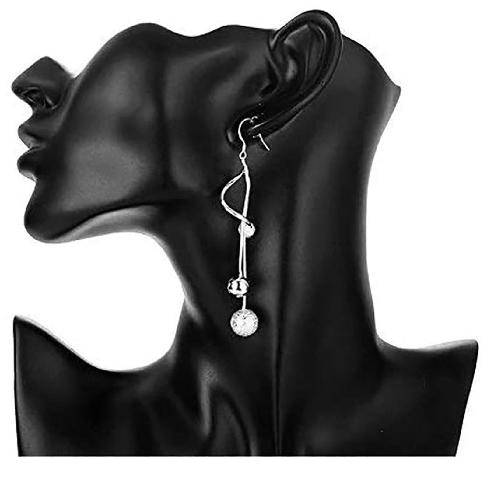 Foto 3 pulgar | Pendientes Huoguo  Largos Y Ligeros  Con Forma De Gota  A La Moda Para Mujer - Venta Internacional.