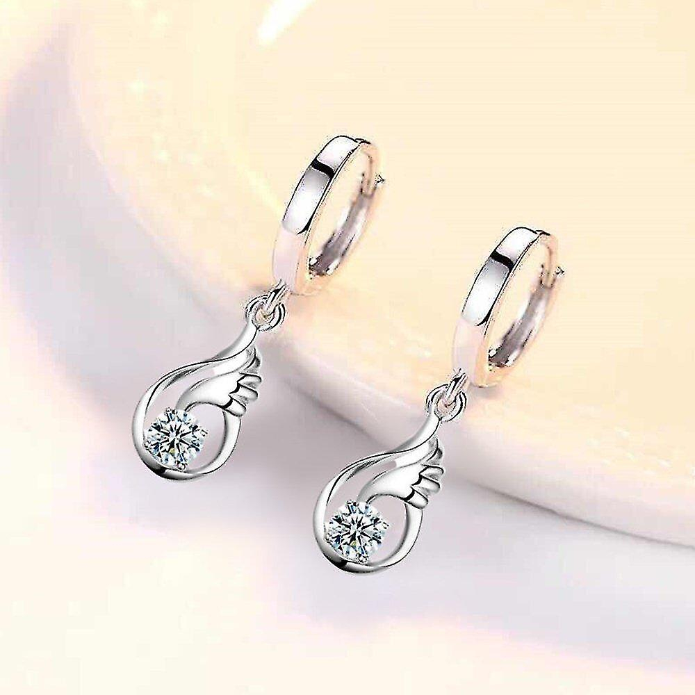 Foto 4 pulgar | Pendientes Huoguo De Cobre Con Borlas Largas Y Alas Retro Para Mujer (2 Unidades) - Venta Internacional.