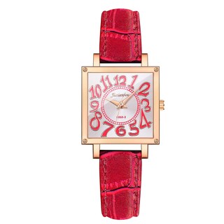 Foto 1 | Reloj Huoguo Joyas De Cristal De Acero Inoxidable A La Moda Para Mujer - Venta Internacional.