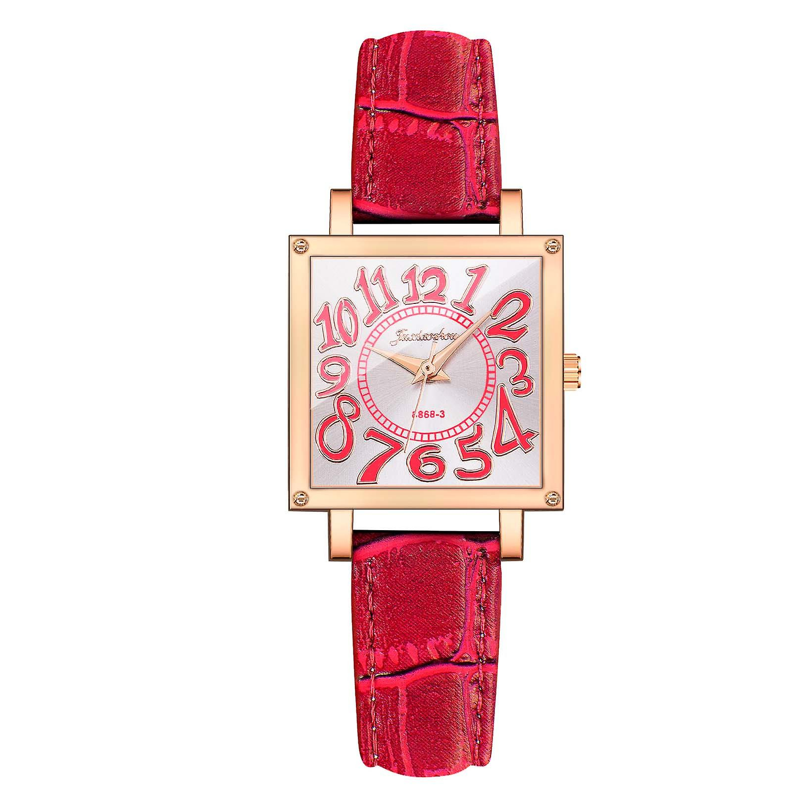 Foto 3 pulgar | Reloj Huoguo  Joyas De Cristal De Acero Inoxidable A La Moda Para Mujer - Venta Internacional.