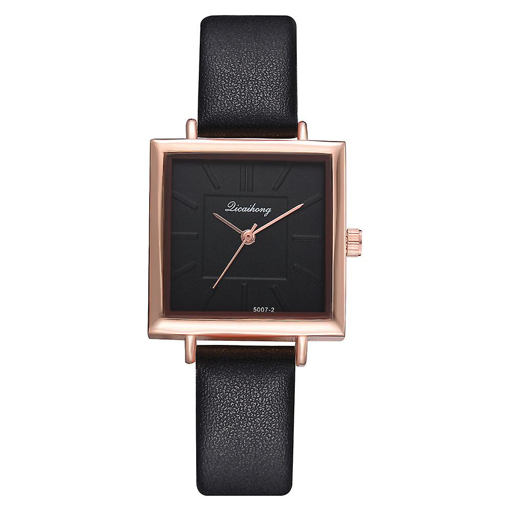 Foto 3 pulgar | Reloj De Pulsera Huoguo Fashion Para Mujer  Piel De Cuarzo Y Acero Inoxidable - Venta Internacional.