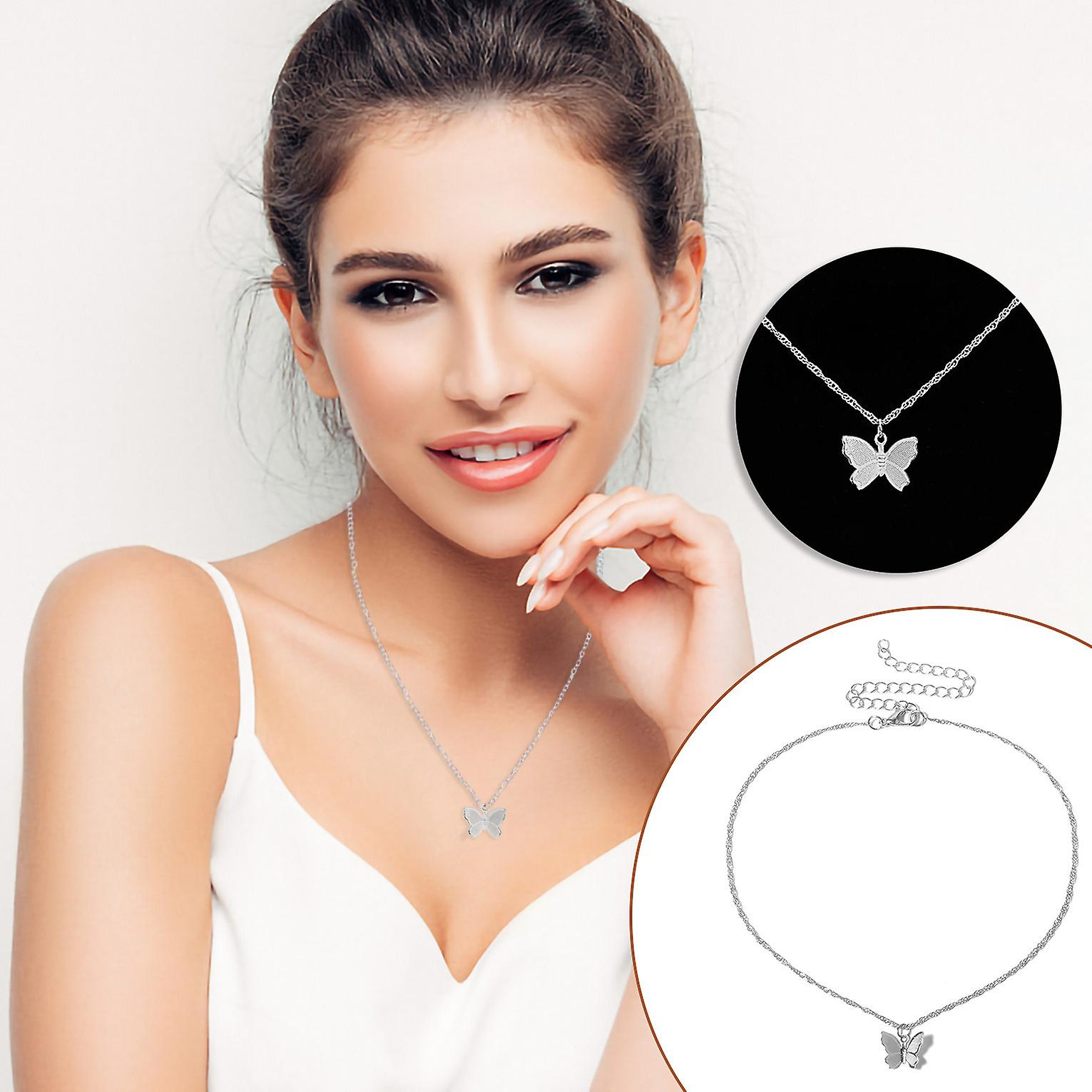 Foto 5 pulgar | Colgante Huoguo De Metal Con Borla En Forma De Mariposa Para Mujer - Venta Internacional.