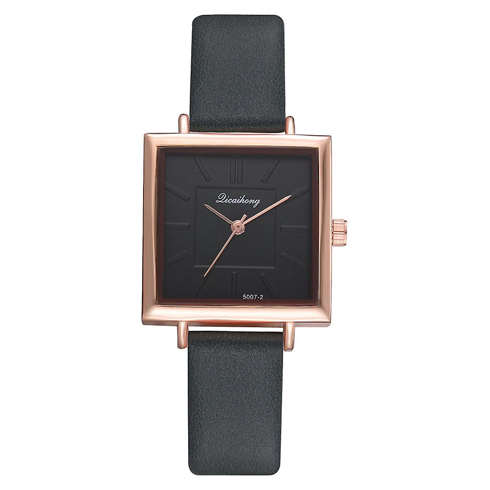 Foto 2 pulgar | Reloj De Pulsera Huoguo Fashion Para Mujer  Piel De Cuarzo Y Acero Inoxidable - Venta Internacional.
