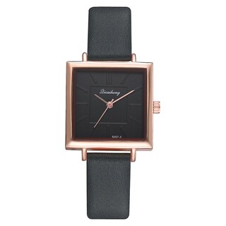 Foto 1 | Reloj De Pulsera Huoguo Fashion Para Mujer Piel De Cuarzo Y Acero Inoxidable - Venta Internacional.