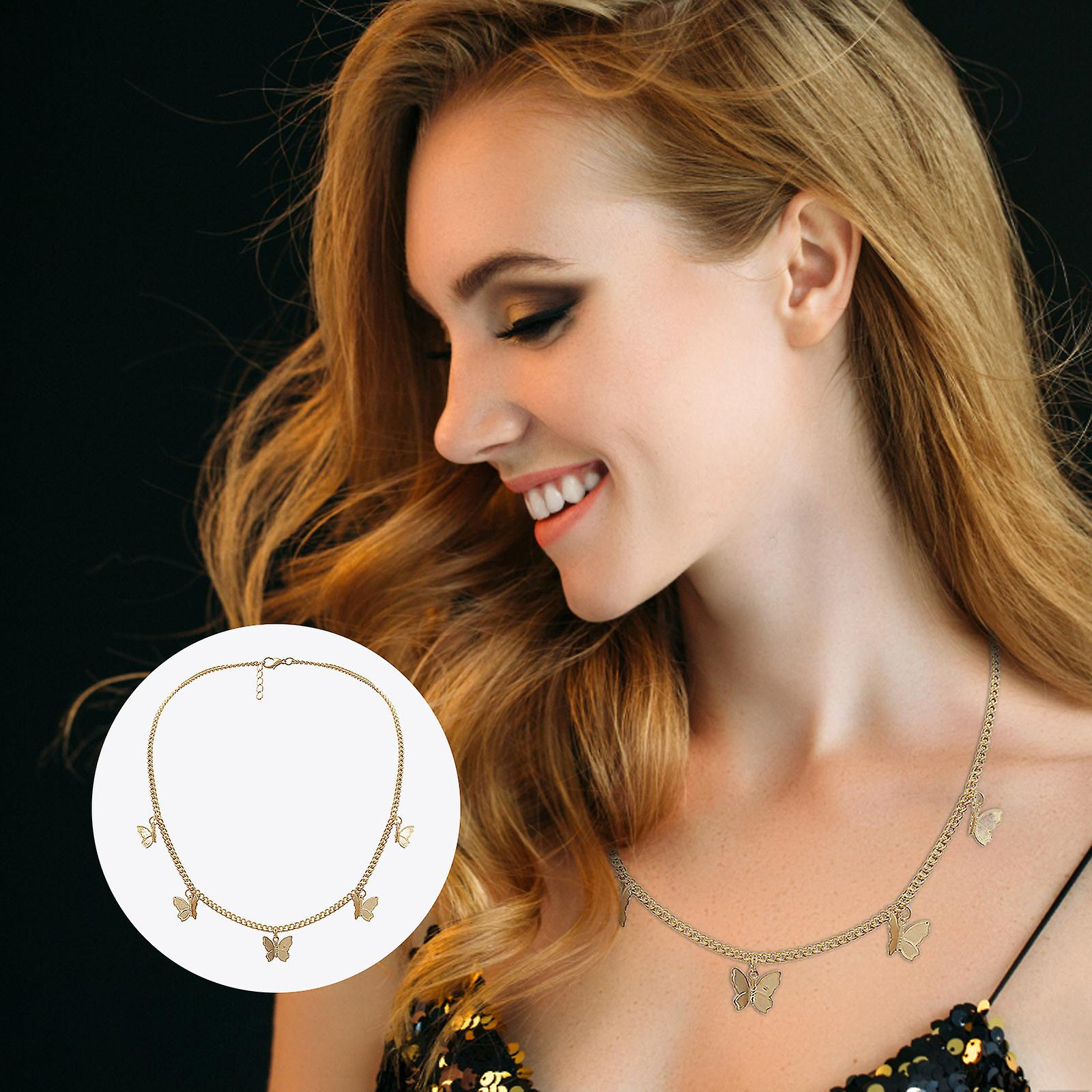 Foto 4 pulgar | Colgante Huoguo De Metal Con Borla En Forma De Mariposa Para Mujer - Venta Internacional.
