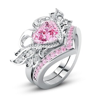 Foto 1 | Anillo Huoguo Lujosa Aristocrática Y Elegante Corona De Cisne Gema Rosa - Venta Internacional.