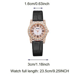 Foto 2 | Reloj Huoguo Fashion Con Diamantes De Imitación De Piel Sintética Para Mujer - Venta Internacional.