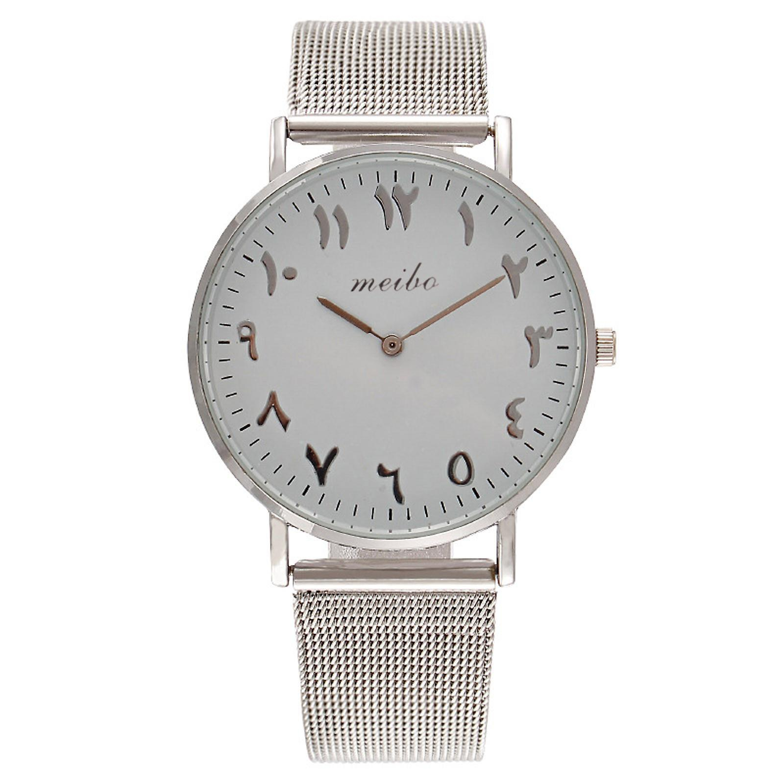 Foto 2 pulgar | Reloj De Pulsera Huoguo Fashion Para Mujer  Cristal Dorado  Acero Inoxidable - Venta Internacional.