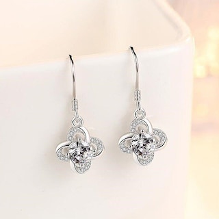 Foto 2 | Pendientes Huoguo De Cobre Retro Con Borlas Largas En Forma De Flor Para Mujer - Venta Internacional.