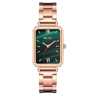 Foto 1 | Reloj Huoguo Con Números Romanos Rectangulares Creativos Para Mujer De Acero - Venta Internacional.
