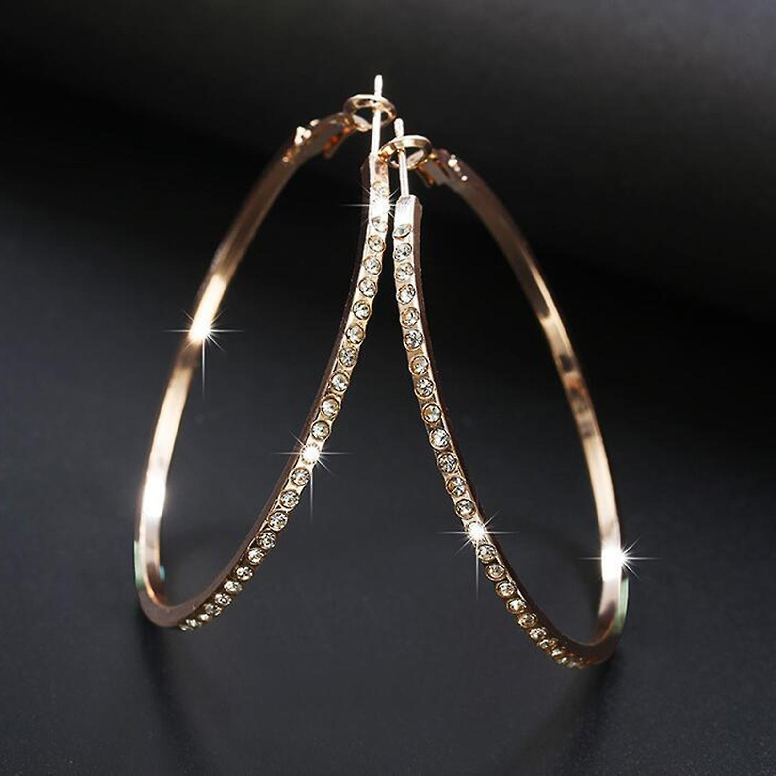 Foto 6 pulgar | Pendientes Huoguo Para Mujer  De Cristal  Individuales  Con Piedra Colorida - Venta Internacional.