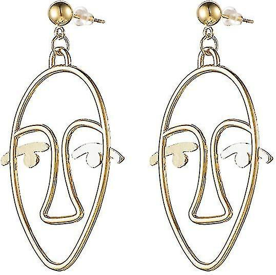 Foto 2 pulgar | Pendientes Mookoo  Vintage  Dorados  Llamativos  Colgantes Para Niñas - Venta Internacional.